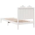 Miniatyrbilde 7 av 10: vidaXL Ekstra lang sengeramme uten madrass hvit 100x220 cm heltre