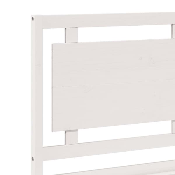 vidaXL Ekstra lang sengeramme uten madrass hvit 140x220 cm heltre
