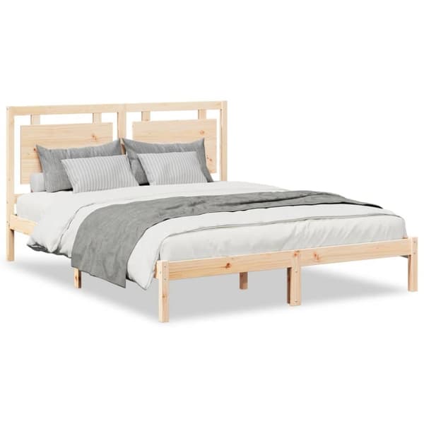 vidaXL ekstra lang sengeramme uden madras 160x210 cm massivt træ