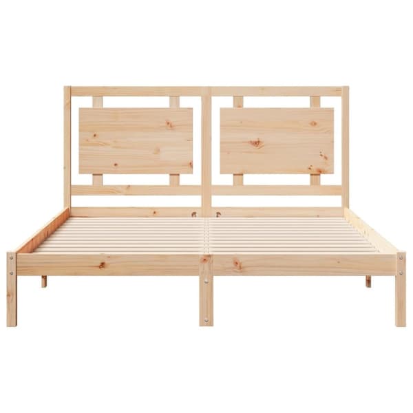 vidaXL ekstra lang sengeramme uden madras 160x210 cm massivt træ