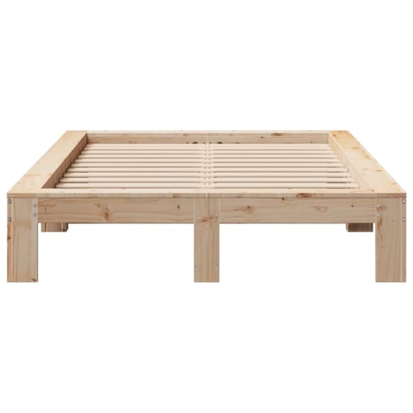 vidaXL Sengeramme uten madrass 120x190 cm heltre furu