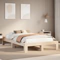 Miniatyrbilde 2 av 9: vidaXL Sengeramme uten madrass 120x190 cm heltre furu