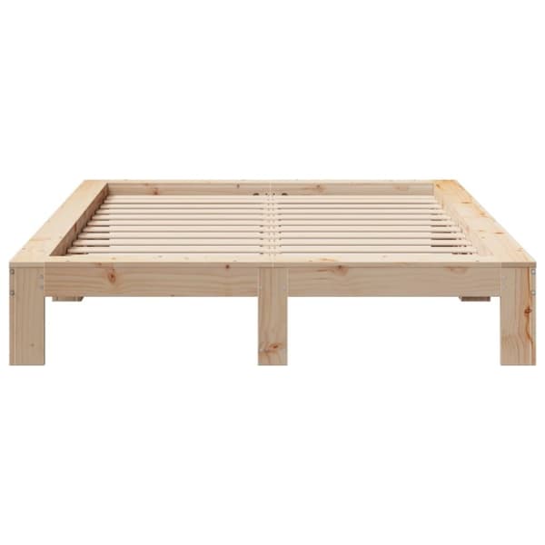 vidaXL Sengeramme uten madrass 140x200 cm heltre furu