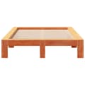 Miniatyrbilde 5 av 9: vidaXL Sengeramme uten madrass voksbrun 120x200 cm heltre furu