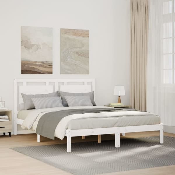 vidaXL ekstra lang sengeramme uden madras 160x220 cm massivt træ