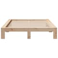 Miniatyrbilde 5 av 9: vidaXL Sengeramme uten madrass 140x190 cm heltre furu
