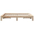 Miniatyrbilde 6 av 9: vidaXL Sengeramme uten madrass 140x190 cm heltre furu