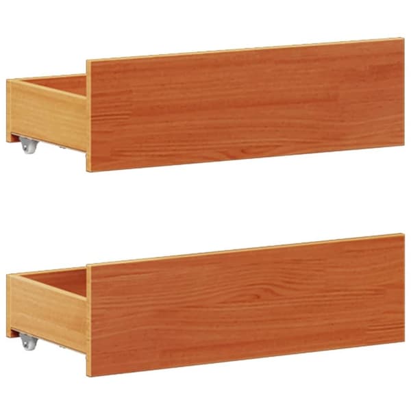 vidaXL Sengeramme uten madrass med hodegavl brun 180x200cm heltre furu