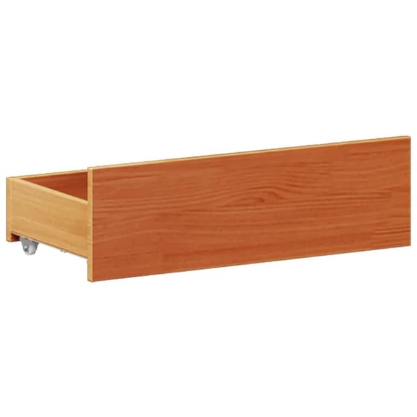 vidaXL Sengeramme uten madrass med hodegavl brun 200x200cm heltre furu
