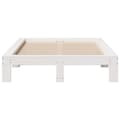 Miniatyrbilde 5 av 9: vidaXL Sengeramme uten madrass hvit 120x190 cm heltre furu