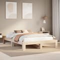 Miniatyrbilde 2 av 9: vidaXL Sengeramme uten madrass 150x200 cm heltre furu
