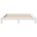 Miniatyrbilde 5 av 9: vidaXL Sengeramme uten madrass hvit 180x200 cm heltre furu