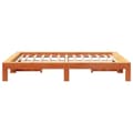 Miniatyrbilde 6 av 9: vidaXL Sengeramme uten madrass brun 150x200 cm heltre furu