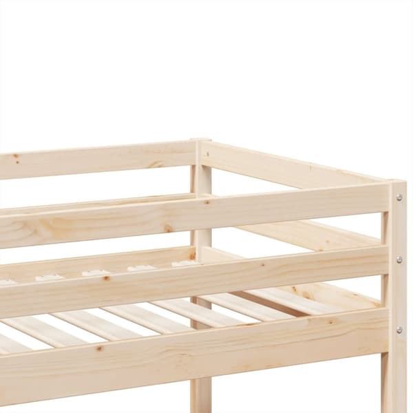 vidaXL Våningssäng 90x200 cm massiv furu