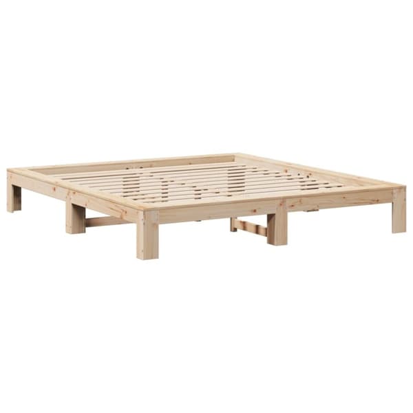 vidaXL Sängram utan madrass 180x200 cm massiv furu