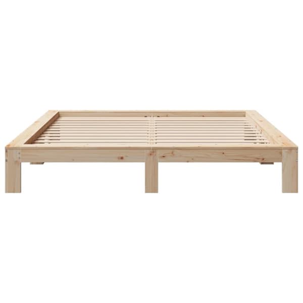 vidaXL Sängram utan madrass 180x200 cm massiv furu