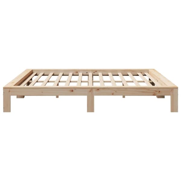 vidaXL Sängram utan madrass 180x200 cm massiv furu
