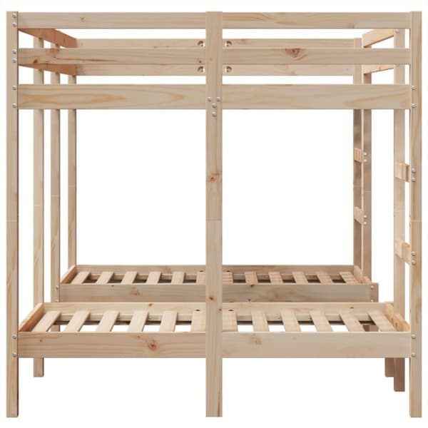 vidaXL tredobbelt køjeseng 140x200/70x140 cm massivt fyrretræ
