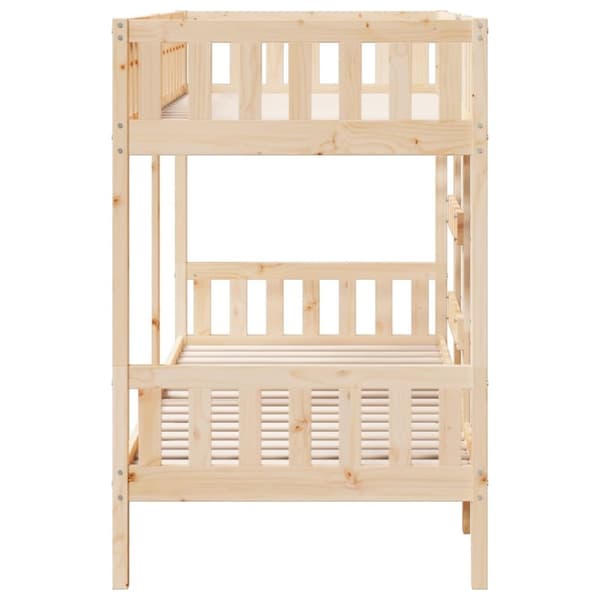 vidaXL køjeseng 90x200 cm massivt fyrretræ