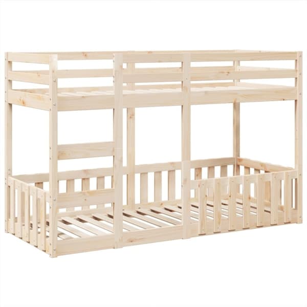 vidaXL Køyeseng 75x190 cm heltre furu