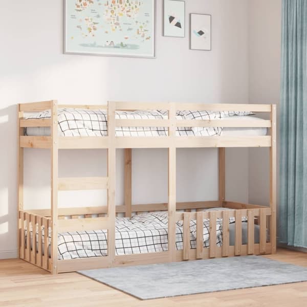 vidaXL Køyeseng 75x190 cm heltre furu