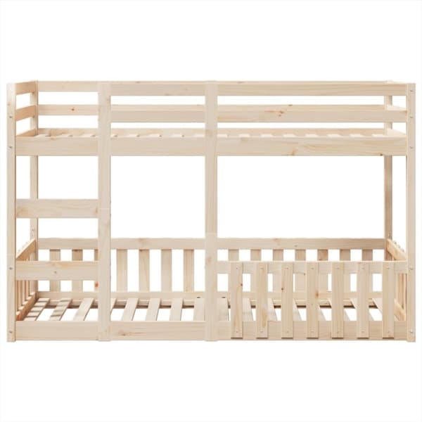 vidaXL Køyeseng 75x190 cm heltre furu