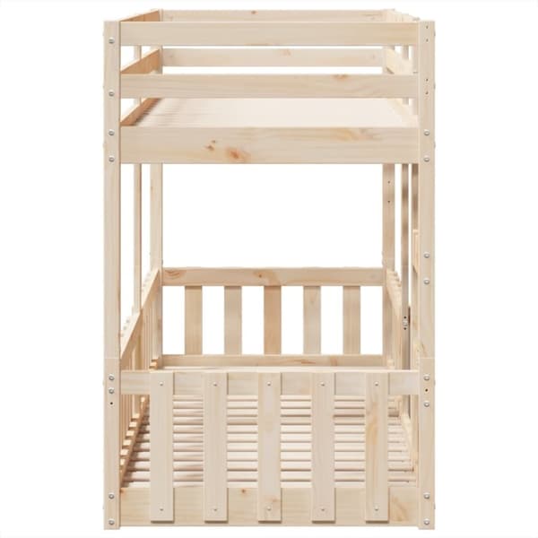 vidaXL Køyeseng 75x190 cm heltre furu