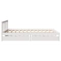 Miniatyrbilde 6 av 11: vidaXL Sengeramme uten madrass hvit 120x200 cm heltre furu