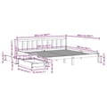 Miniatyrbillede 11 af 11: vidaXL sengeramme uden madras 200x200 cm massivt fyrretræ hvid