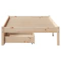Miniatyrbilde 5 av 11: vidaXL Sengeramme uten madrass 75x190 cm heltre furu