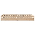 Miniatyrbilde 6 av 11: vidaXL Sengeramme uten madrass 75x190 cm heltre furu