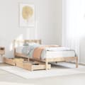 Miniatyrbilde 2 av 11: vidaXL Sengeramme uten madrass 75x190 cm heltre furu