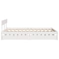 Miniatyrbilde 5 av 11: vidaXL Sengeramme uten madrass hvit 160x200 cm heltre furu