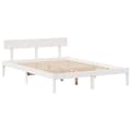 Miniatyrbilde 7 av 11: vidaXL Sengeramme uten madrass hvit 160x200 cm heltre furu