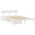 Miniatyrbilde 1 av 11: vidaXL Sengeramme uten madrass hvit 160x200 cm heltre furu