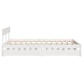 Miniatyrbilde 6 av 11: vidaXL Sengeramme uten madrass hvit 150x200 cm heltre furu