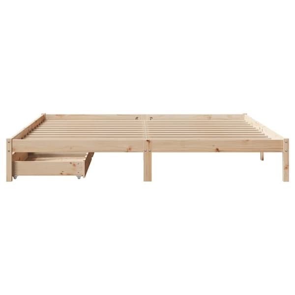 vidaXL Sengeramme uten madrass 180x200 cm heltre furu