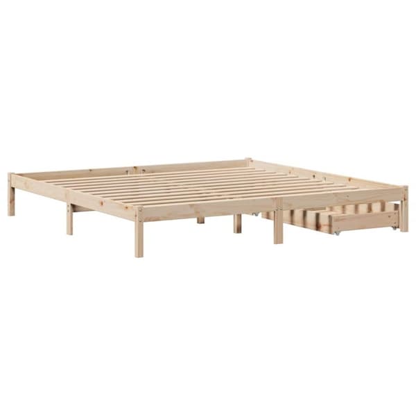 vidaXL Sengeramme uten madrass 180x200 cm heltre furu
