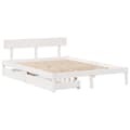 Pikkukuva 4 / 11: vidaXL Sängynrunko ilman patjaa valkoinen 150x200 cm täysi mänty