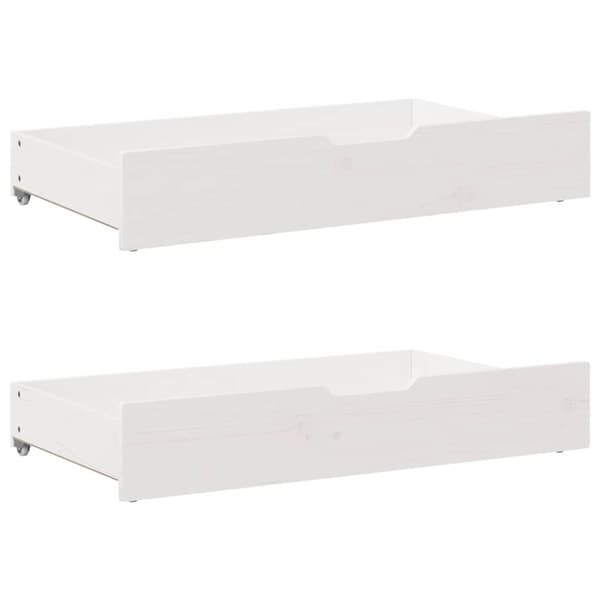 vidaXL sengeramme uden madras 150x200 cm massivt fyrretræ hvid