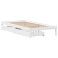 Miniatyrbilde 4 av 11: vidaXL Sengeramme uten madrass hvit 90x200 cm heltre furu