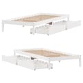 Miniatyrbilde 10 av 11: vidaXL Sengeramme uten madrass hvit 90x200 cm heltre furu