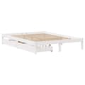 Miniatyrbilde 4 av 11: vidaXL Sengeramme uten madrass hvit 160x200 cm heltre furu