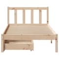 Miniatyrbilde 5 av 11: vidaXL Sengeramme uten madrass 90x200 cm heltre furu