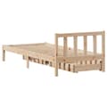 Miniatyrbilde 7 av 11: vidaXL Sengeramme uten madrass 90x200 cm heltre furu
