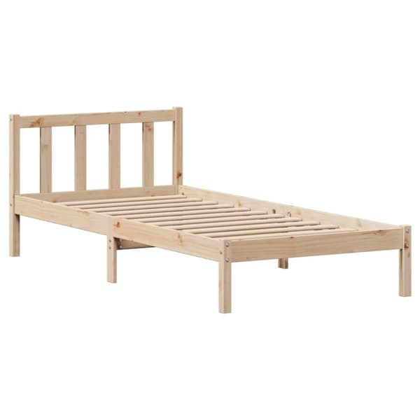 vidaXL Sengeramme uten madrass 90x200 cm heltre furu