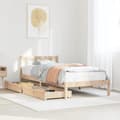 Miniatyrbilde 2 av 11: vidaXL Sengeramme uten madrass 90x200 cm heltre furu