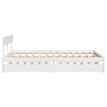 Miniatyrbilde 6 av 11: vidaXL Sengeramme uten madrass hvit 120x190 cm heltre furu