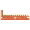 Miniatyrbilde 6 av 11: vidaXL Sengeramme uten madrass voksbrun 90x190 cm heltre furu