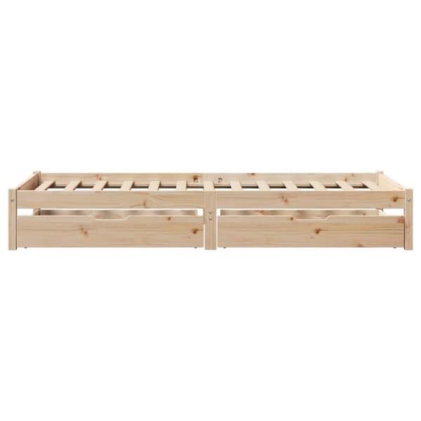 vidaXL sengeramme uden madras 90x200 cm massivt fyrretræ